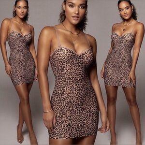 JLUXLABEL Bustier Leopard Severine Mini Dress
SIZE:SMALL